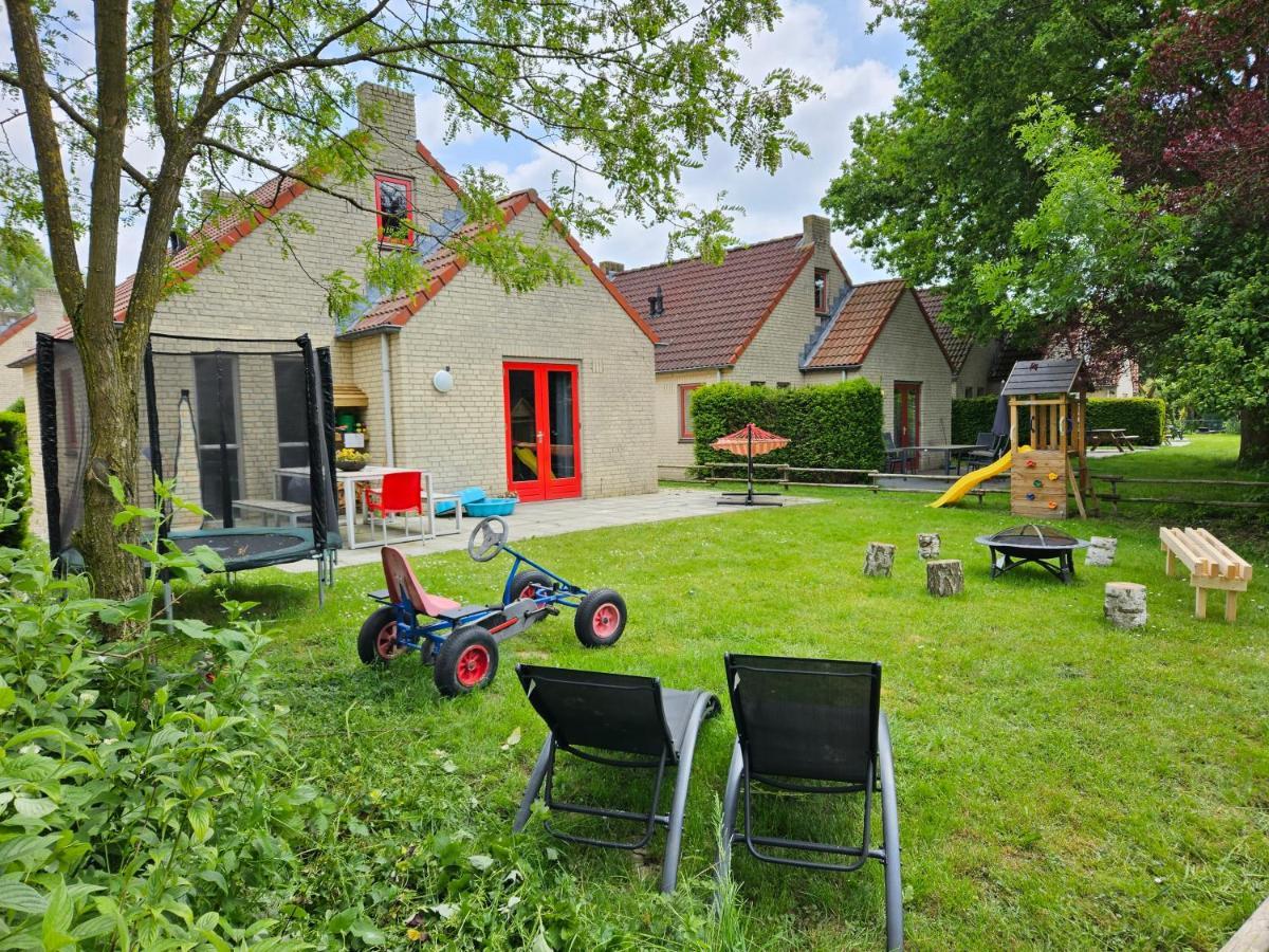 7 Person House With Garden, Firepit, Swimming Lake, Hammock, Child Friendly, In- And Outside Playground, Slide, And Great Coffee Ewijk Eksteriør bilde